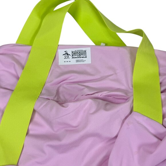 Original Penguin Pink Athletic Tank Top/Cami Size M NWT Neon Green Cross-Back - Picture 3 of 9